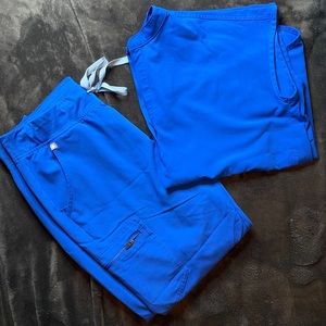 Figs Royal Blue Scrub Set